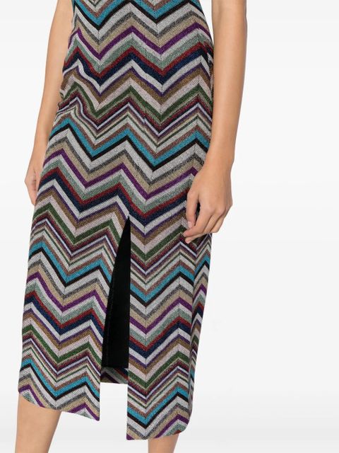 Missoni chevron-print midi dress - Multicolour