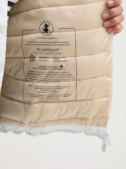 Save The Duck kurtka PETAL damska kolor biały zimowa oversize D31841W.JADE19