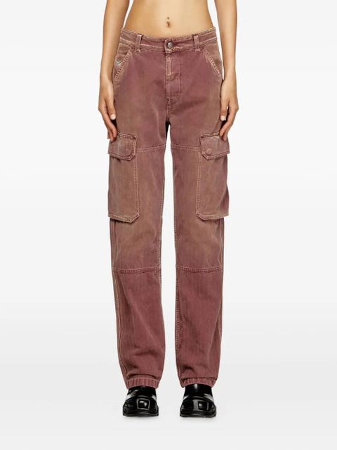 Diesel D-Pot cargo-pockets straight-leg jeans - Red