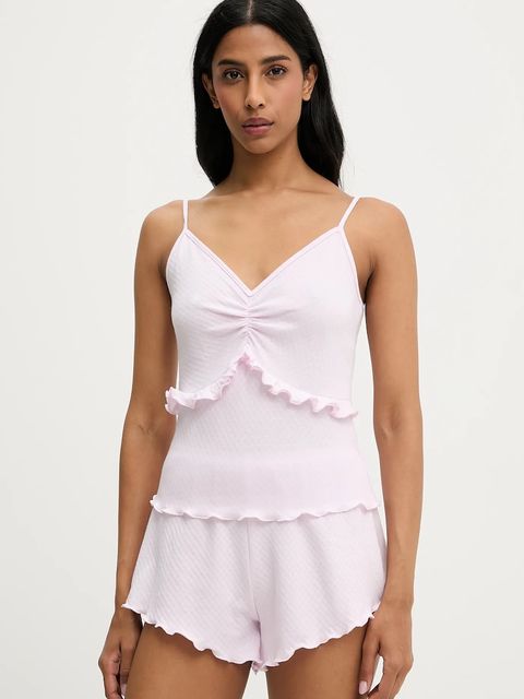 Answear.LAB piżama damska kolor różowy bawełniana - zdjęcie produktu nr 1