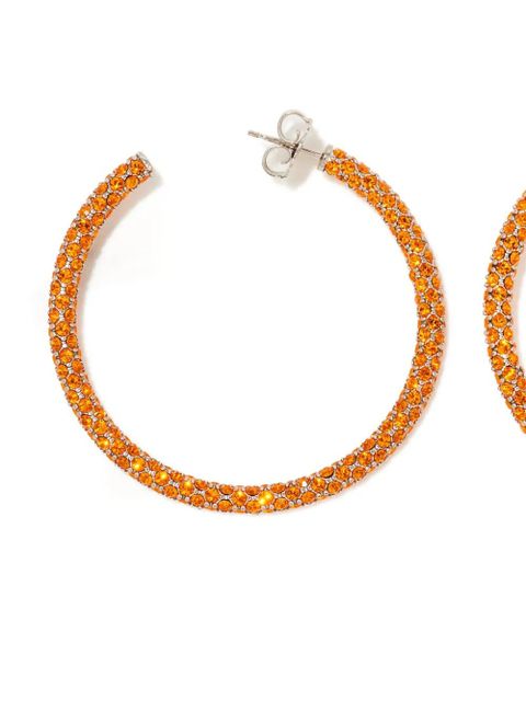 Amina Muaddi Cameron Large Sun hoop earrings - Silver