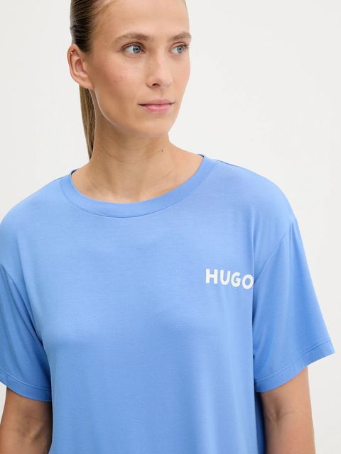 HUGO t-shirt lounge kolor niebieski 50490707 - zdjęcie produktu nr 2