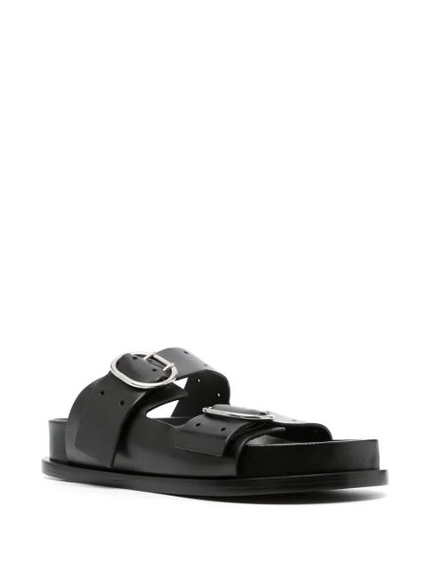 Jil Sander buckle-fastening flat sandals - Black - zdjęcie produktu nr 2