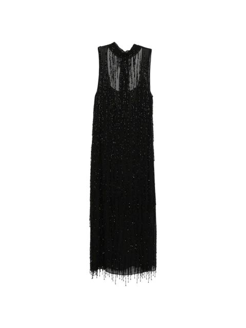 Blumarine beaded high-neck dress - Black - zdjęcie produktu nr 1