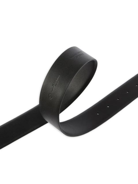 PINKO round-buckle leather belt - Black