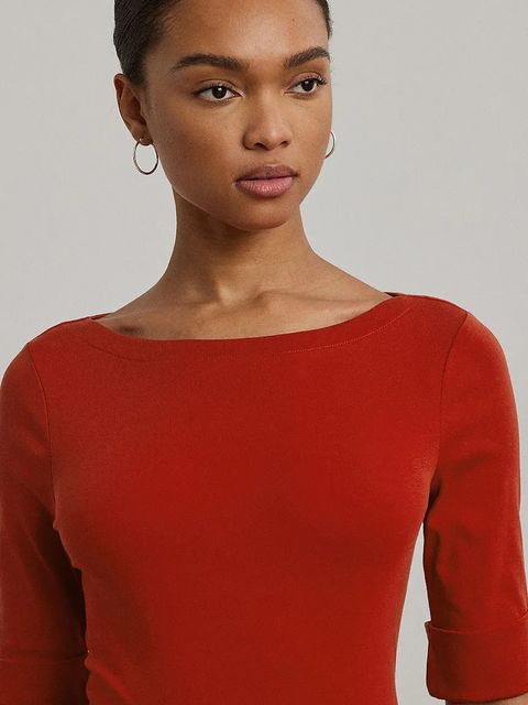 Lauren Ralph Lauren t-shirt damski kolor czerwony 200654963