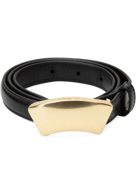 3.1 Phillip Lim ID leather belt - Black - zdjęcie produktu nr 1