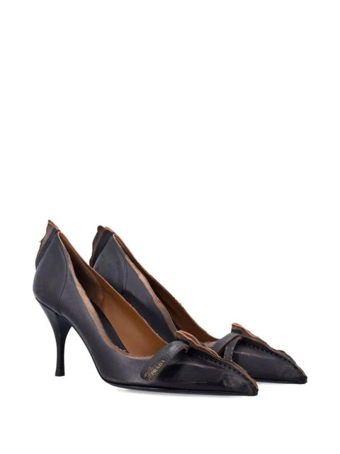 Prada 85mm pointed-toe heeled pumps - Black - zdjęcie produktu nr 2