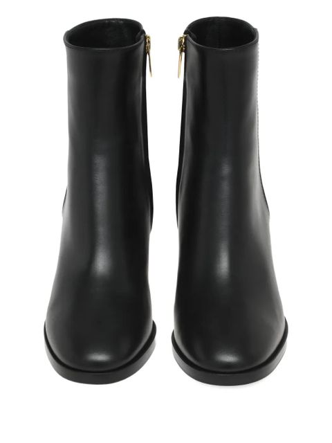 Gianvito Rossi Santiago leather zip-fastening boots - Black