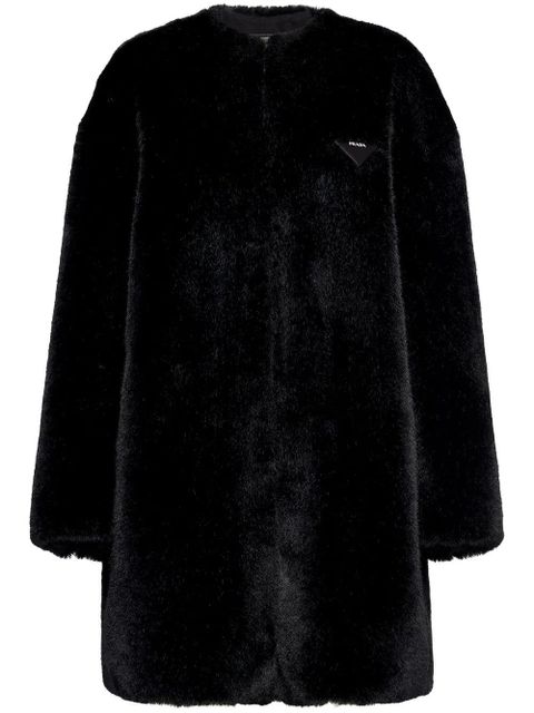 Prada Aspen faux-fur coat - Black - zdjęcie produktu nr 1