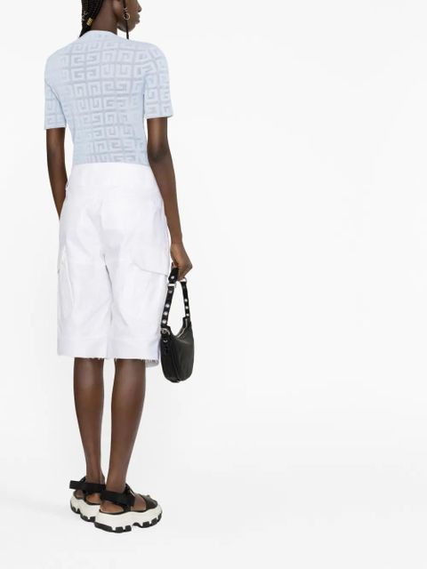 Givenchy cargo bermuda shorts - White