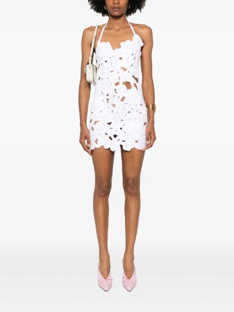 Blumarine open-work mini dress - White