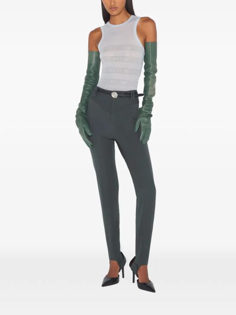 Jean Paul Gaultier mesh flocked bodysuit - Blue - zdjęcie produktu nr 2