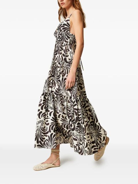TWINSET printed maxi dress - Neutrals