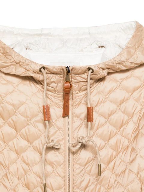 Moncler quilted hooded jacket - Neutrals