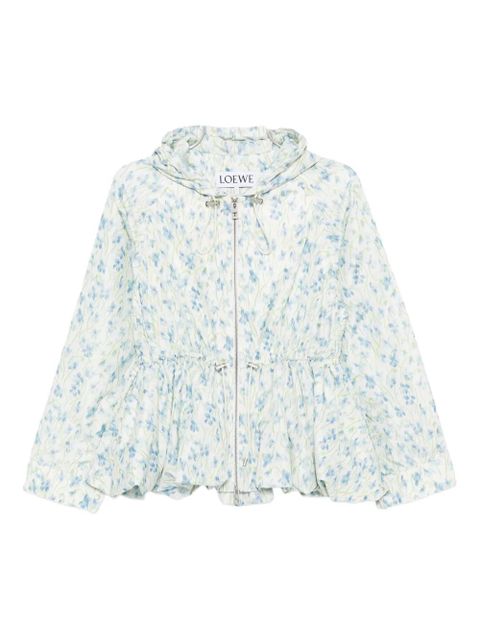 LOEWE taffeta hooded jacket - White - zdjęcie produktu nr 1