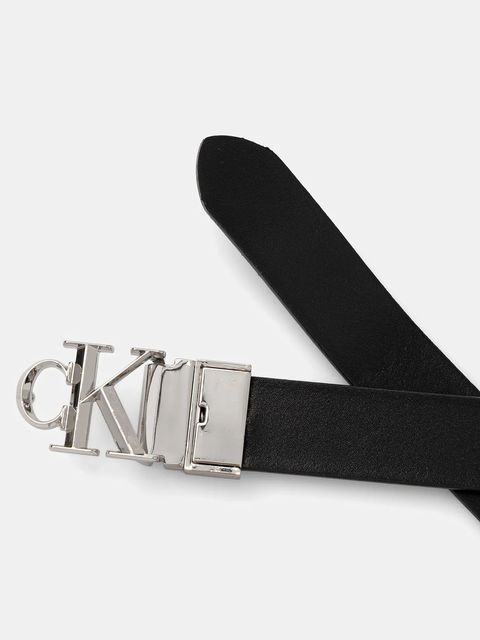 Calvin Klein pasek dwustronny damski kolor czarny LV04F7044G
