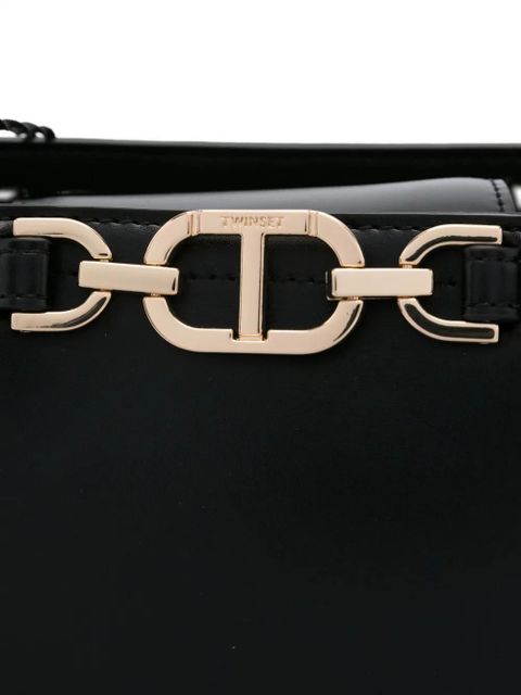 TWINSET chain-link bucket bag - Black