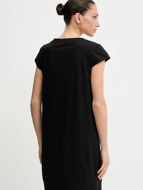 Liu Jo sukienka kolor czarny mini prosta VA5194.JS003