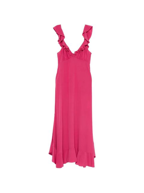 Chloé ruffled silk dress - Pink - zdjęcie produktu nr 1