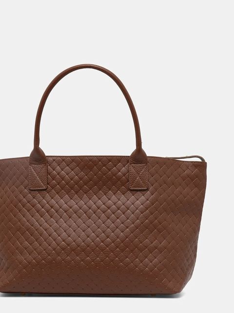 Answear Lab torebka skórzana kolor brązowy