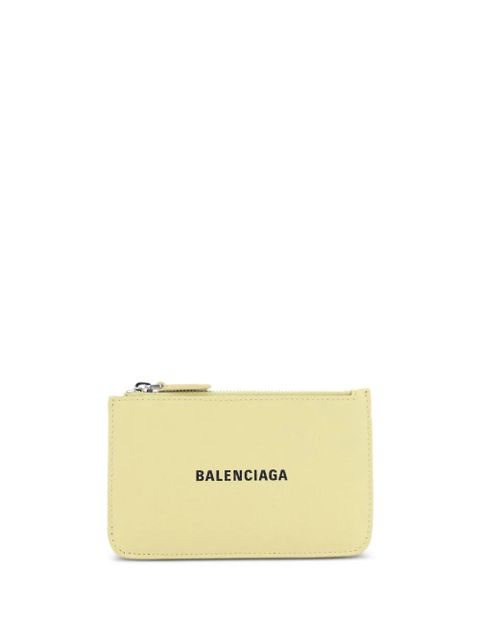 Balenciaga logo-print leather wallet - Yellow - zdjęcie produktu nr 1