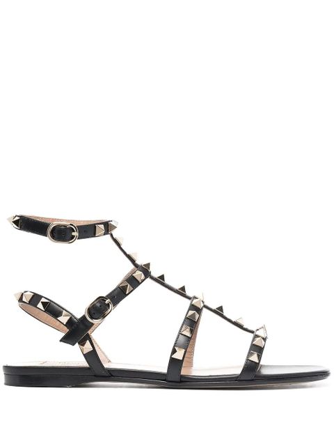 Valentino Garavani Rockstud strappy sandals - Black - zdjęcie produktu nr 1