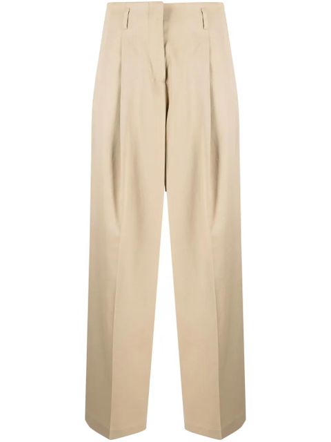Golden Goose high-waisted wide-leg trousers - Neutrals - zdjęcie produktu nr 1