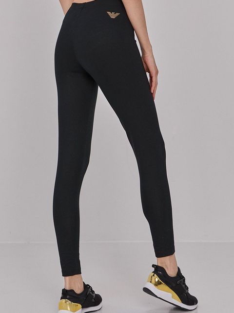 EA7 Emporio Armani Legginsy 8NTP82.TJ01Z damskie kolor czarny z aplikacją - zdjęcie produktu nr 2