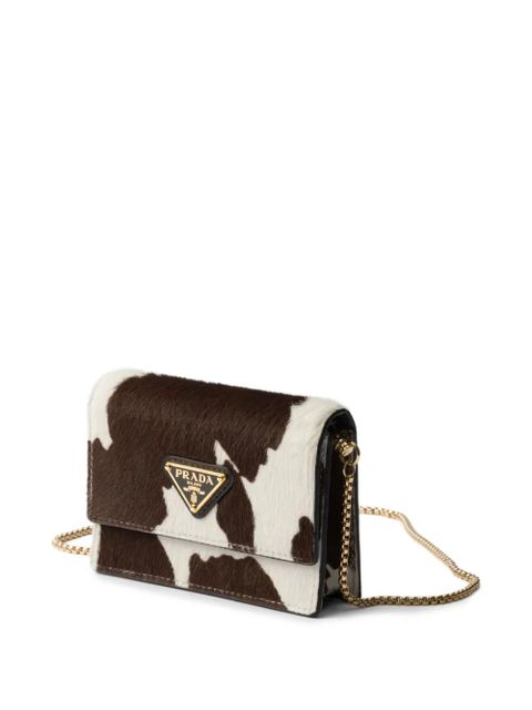 Prada printed shoulder bag - White