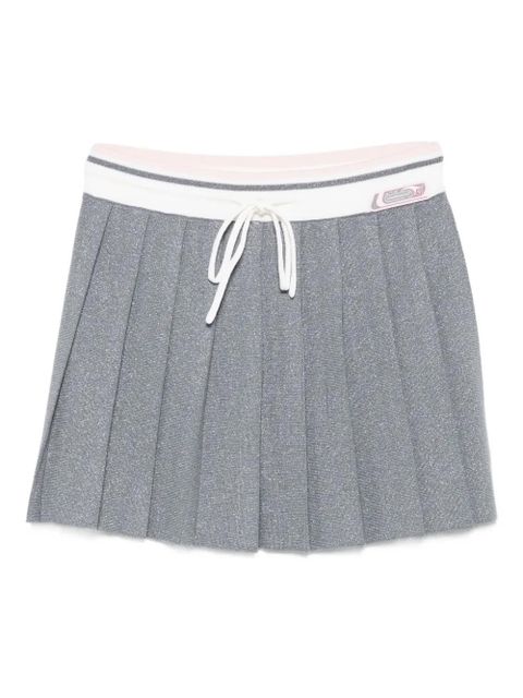 Casablanca pleated drawstring skirt - Silver - zdjęcie produktu nr 1