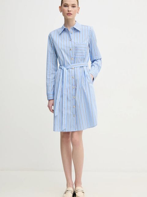 Marc Aurel sukienka kolor niebieski mini rozkloszowana 6525-2000-24780 - zdjęcie produktu nr 2