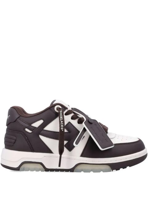 Off-White Our Of Office arrow-logo leather sneakers - Brown - zdjęcie produktu nr 1