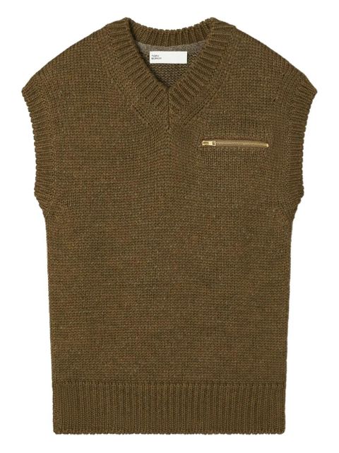 Tory Burch wool vest - Brown - zdjęcie produktu nr 1