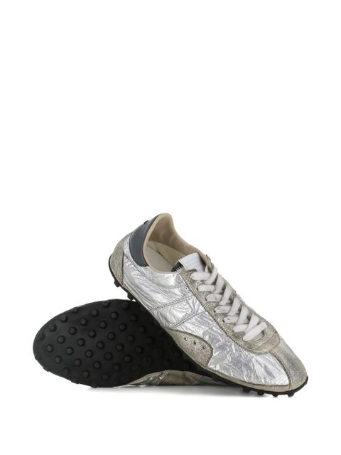 Maison Margiela textured lace-up sneakers - Silver - zdjęcie produktu nr 2