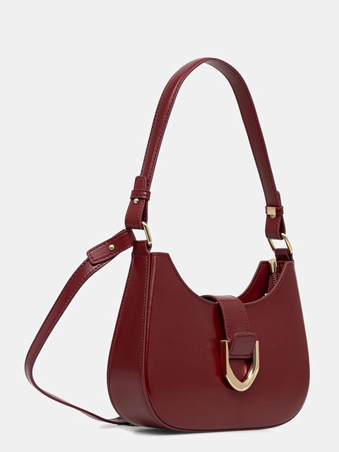 Answear.LAB torebka skórzana kolor czerwony - zdjęcie produktu nr 2