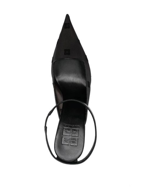 Givenchy 100mm logo-embroidered mules - Black - zdjęcie produktu nr 2