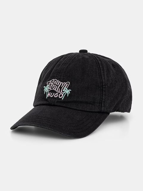 HUGO Blue czapka bejsbolówka damska bawełniana Astryd-EM - zdjęcie produktu nr 2