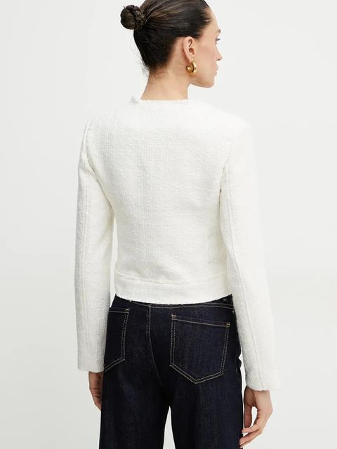 Morgan marynarka VOYA kolor beżowy jednorzędowa gładka VOYA