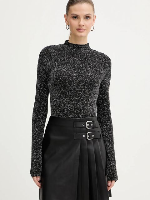 Morgan longsleeve damskie kolor czarny z golfem TBRIN - zdjęcie produktu nr 1