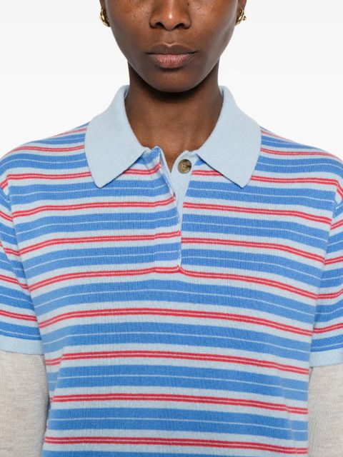 Guest In Residence Gir striped layered sweater - Blue