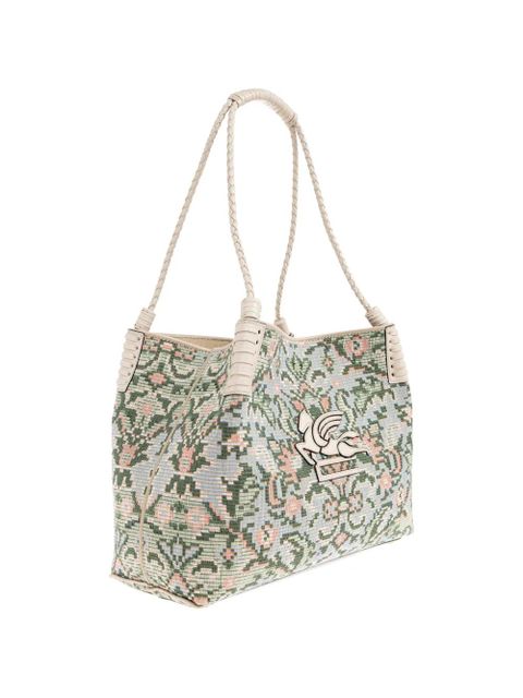 ETRO printed pegasus tote bag - Blue