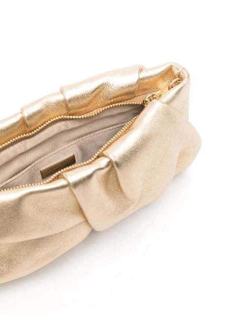 Jimmy Choo Bonny leather clutch bag - Gold