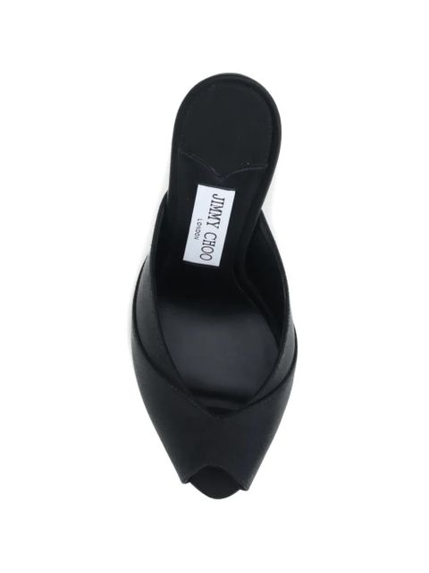 Jimmy Choo Brigitte peep-toe heeled mules - Black