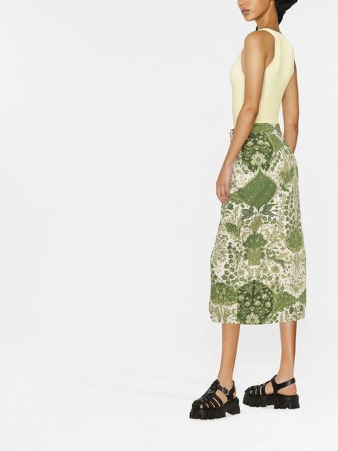 GANNI ribbed-knit tank top - Yellow - zdjęcie produktu nr 2