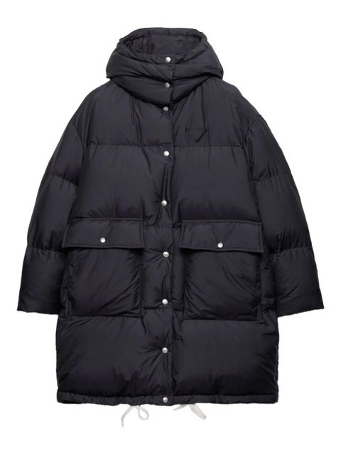 Prada hooded padded coat - Blue - zdjęcie produktu nr 1