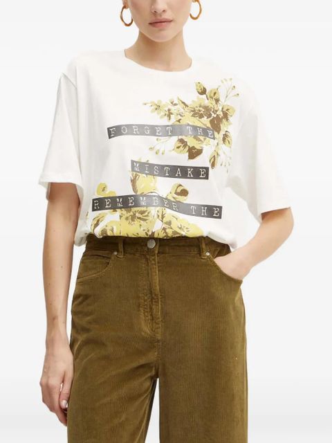 PINKO floral-print T-shirt - White - zdjęcie produktu nr 1