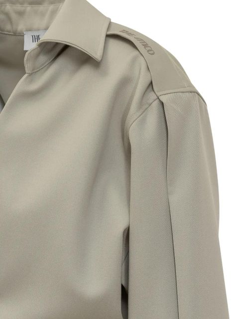 The Attico button collar shirt - Neutrals