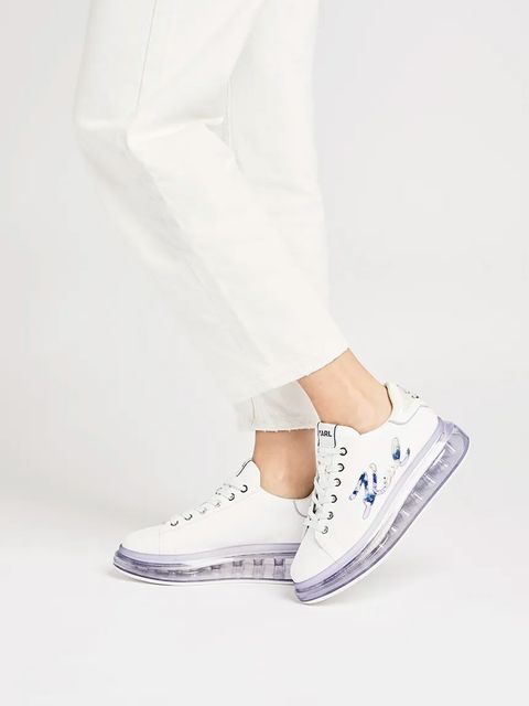 Karl Lagerfeld sneakersy skórzane KAPRI KUSHION damskie kolor biały KL62610H