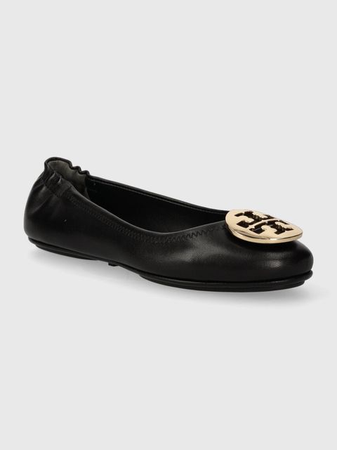 Tory Burch baleriny skórzane MINNIE TRAVEL BALLET - zdjęcie produktu nr 2